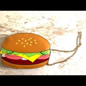 Cute hamburger crossbody bag.